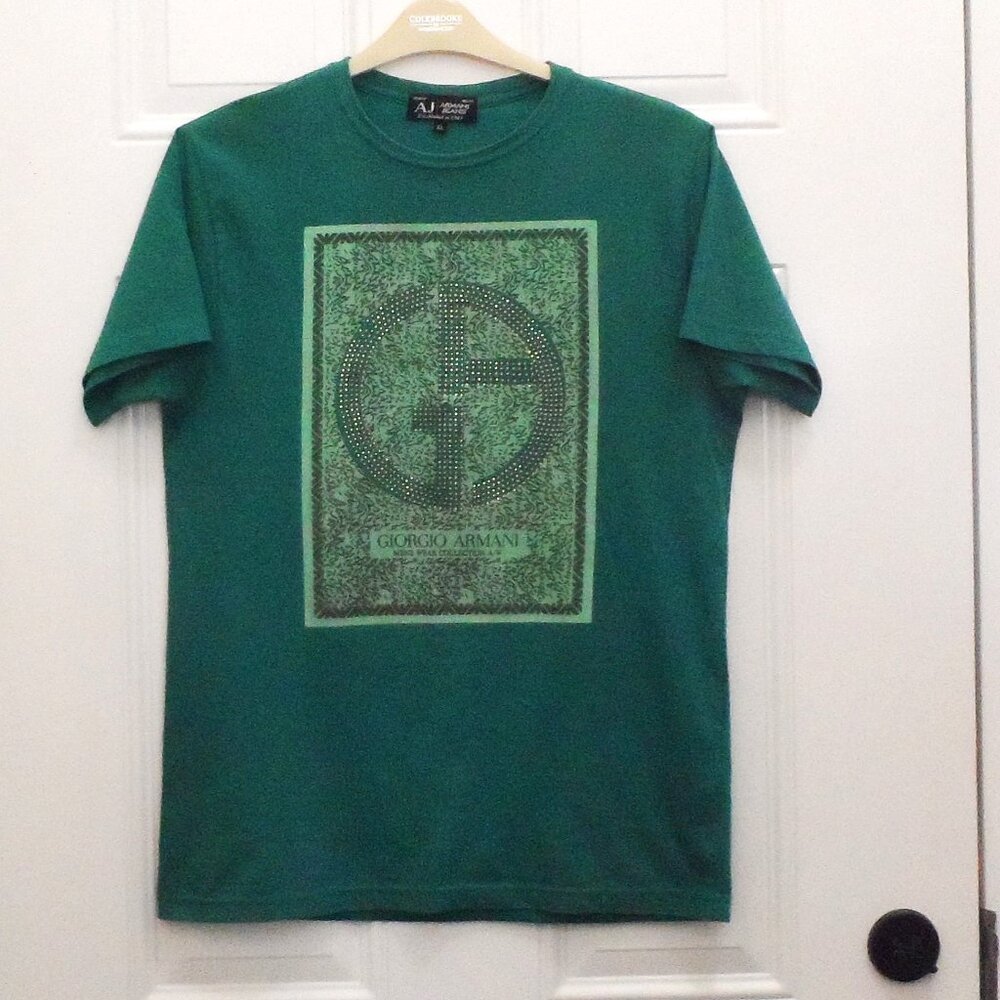 Armani Jeans  T Shirt‎ Size XL Green